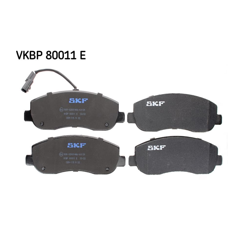 Set placute frana disc SKF VKBP 80011 E