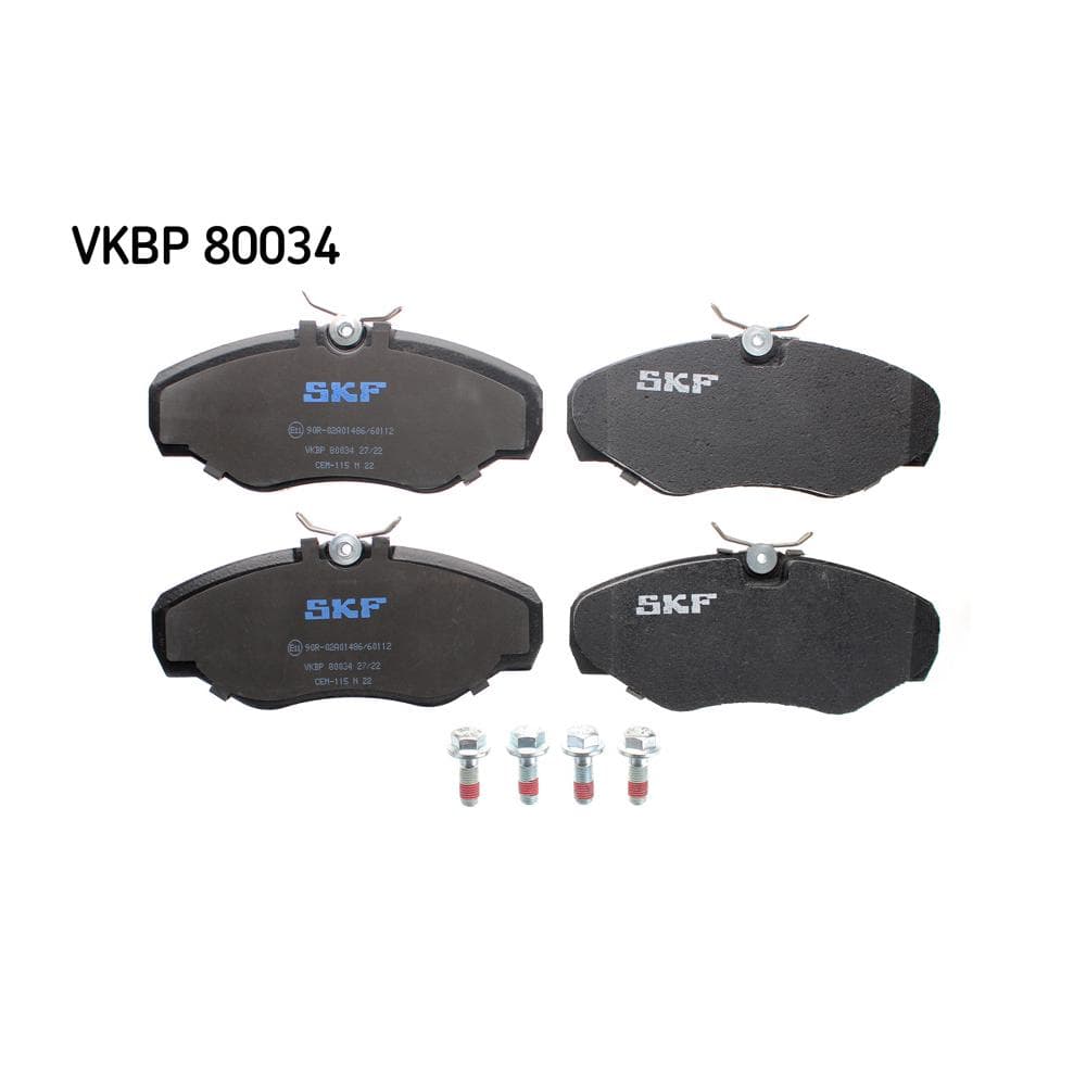 Set placute frana disc SKF VKBP 80034