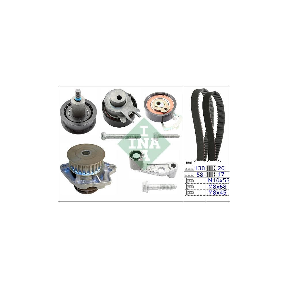 Set pompa apa + curea dintata Schaeffler INA 530 0089 31
