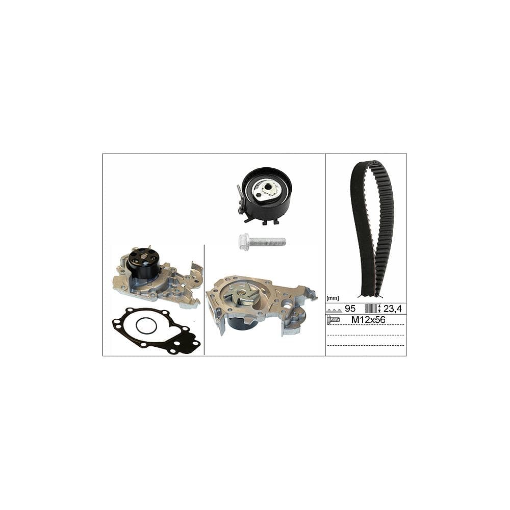 Set pompa apa + curea dintata Schaeffler INA 530 0195 30