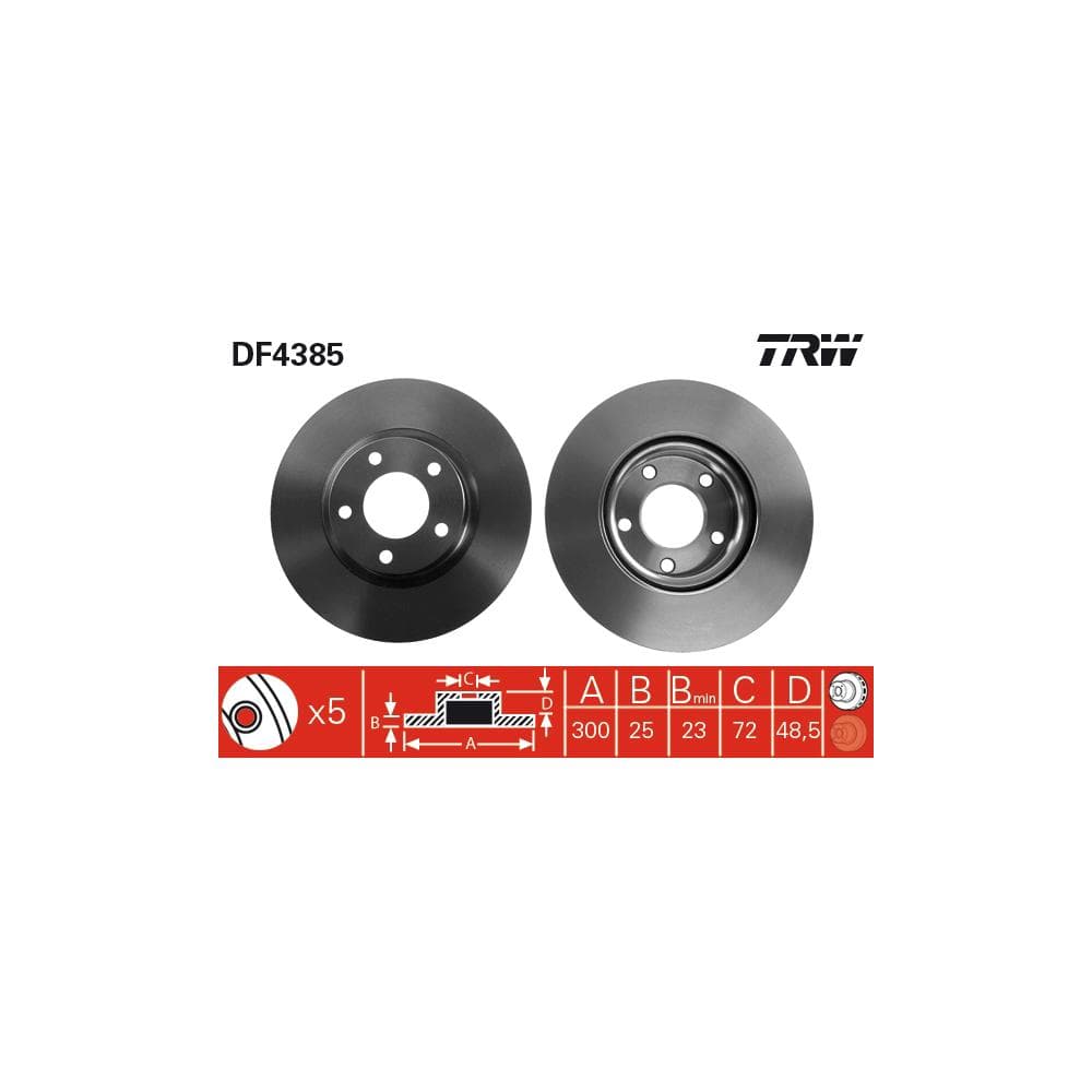 Disc frana TRW DF4385