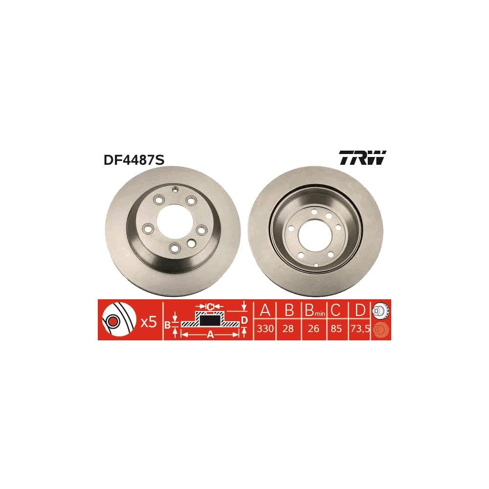 Disc frana TRW DF4487S