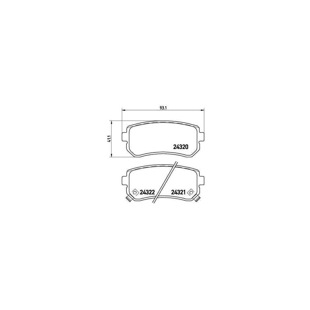 Set placute frana disc BREMBO P 30 025