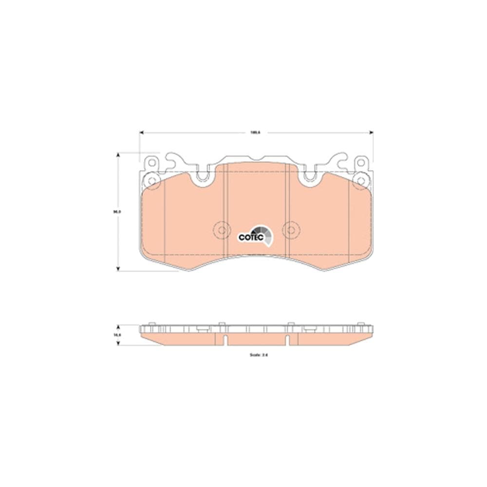 Set placute frana disc TRW GDB1834
