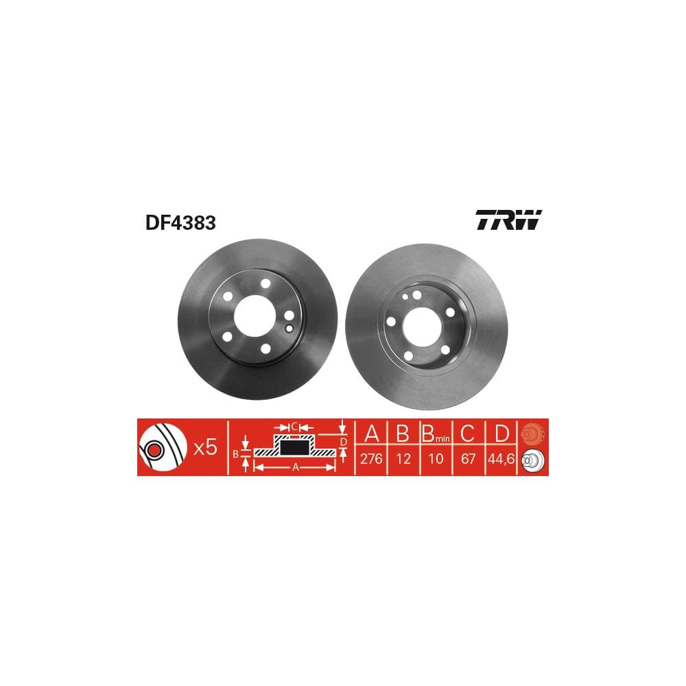 Disc frana TRW DF4383