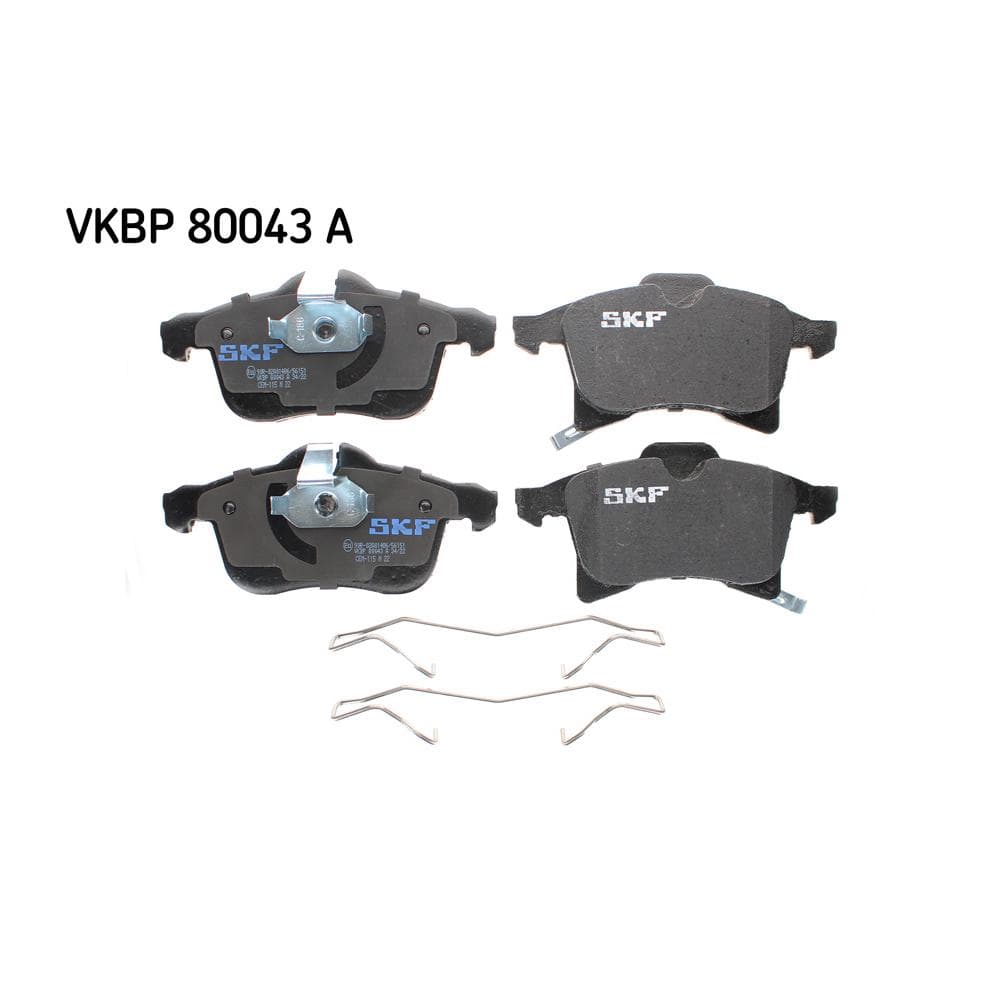 Set placute frana disc SKF VKBP 80043 A