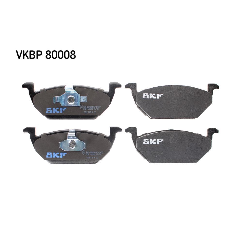 Set placute frana disc SKF VKBP 80008