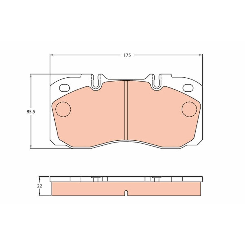 Set placute frana disc TRW GDB5068