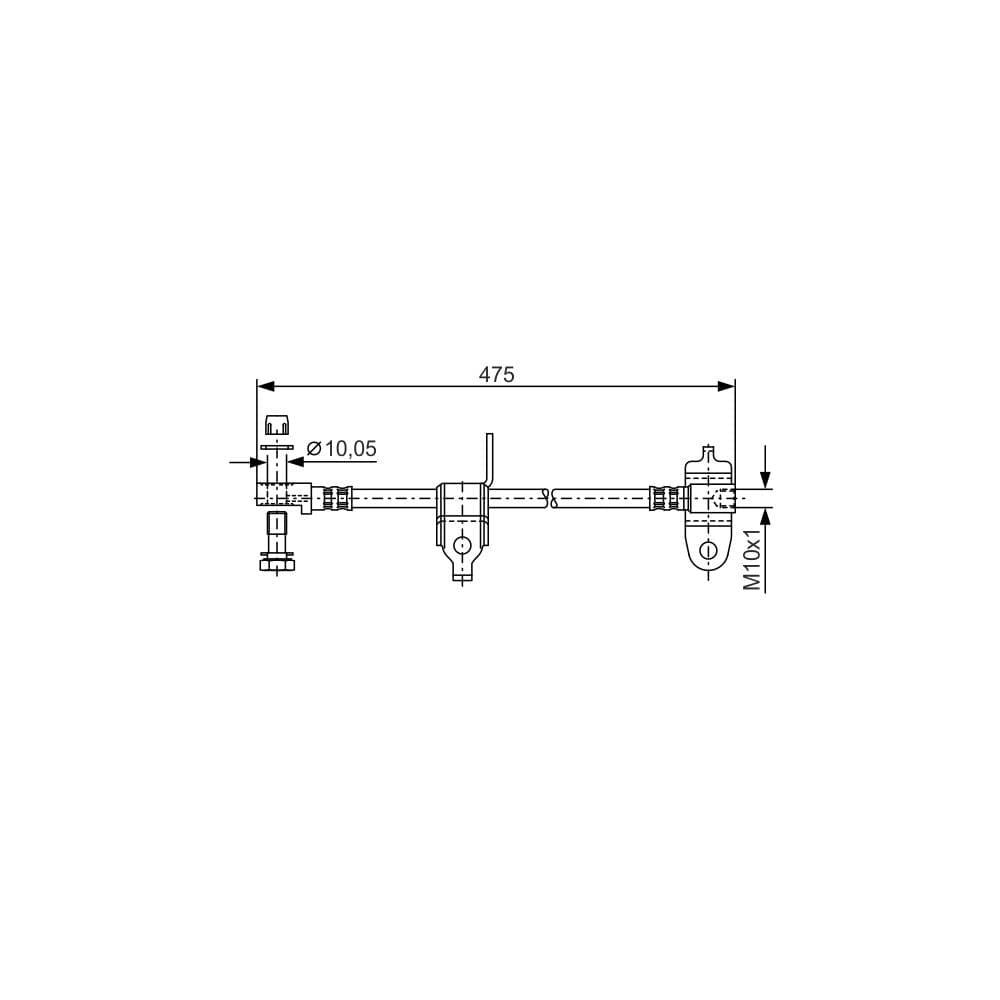 Furtun frana BOSCH 1 987 481 045