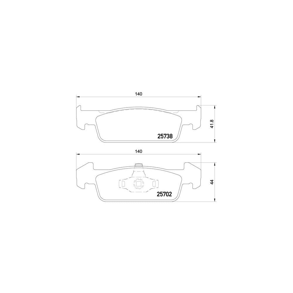 Set placute frana disc BREMBO P 68 060