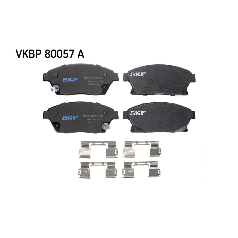 Set placute frana disc SKF VKBP 80057 A
