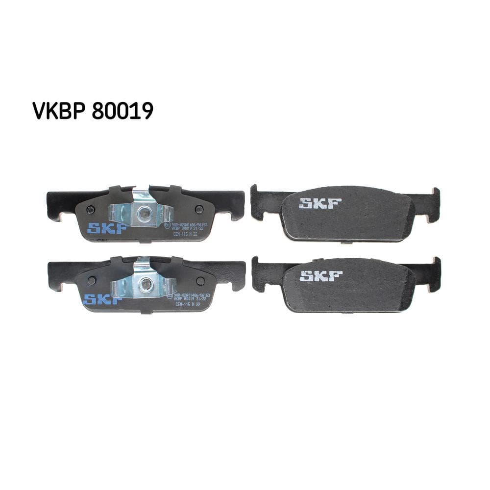 Set placute frana disc SKF VKBP 80019