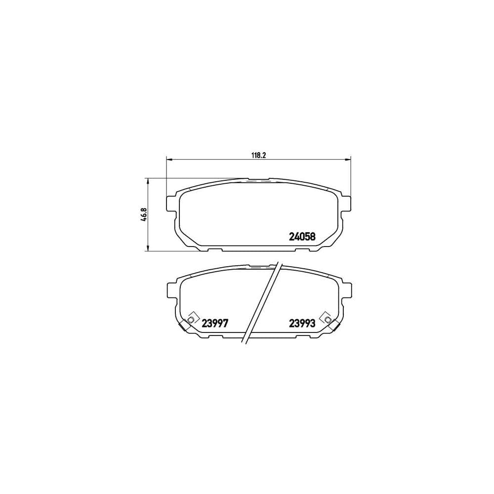 Set placute frana disc BREMBO P 30 023