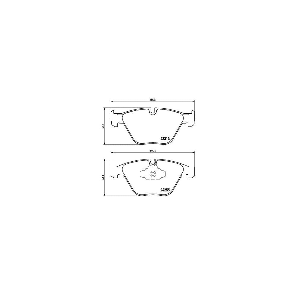 Set placute frana disc BREMBO P 06 055