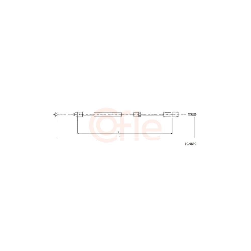 Cablu, frana de parcare COFLE 10.9890