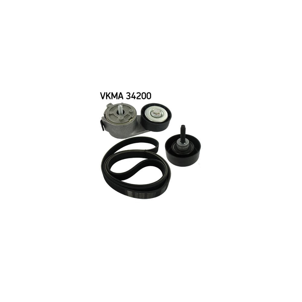 Set curea transmisie cu caneluri SKF VKMA 34200