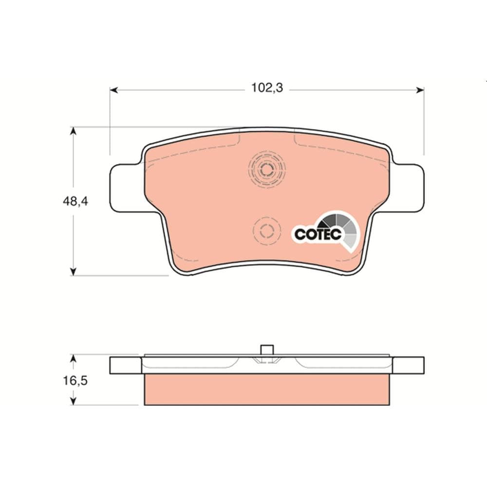 Set placute frana disc TRW GDB1692