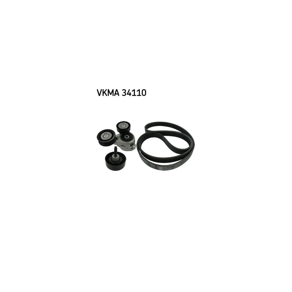 Set curea transmisie cu caneluri SKF VKMA 34110