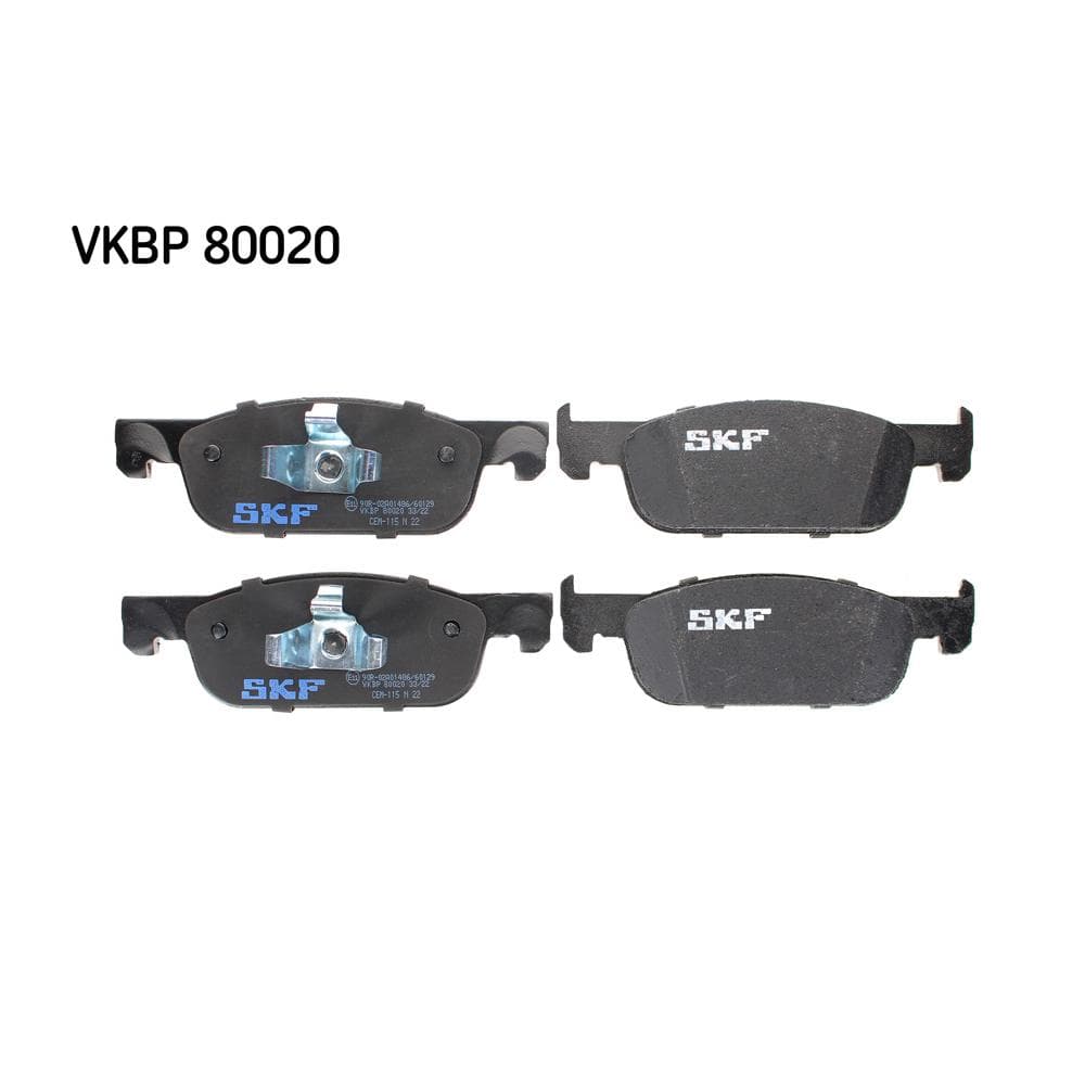 Set placute frana disc SKF VKBP 80020