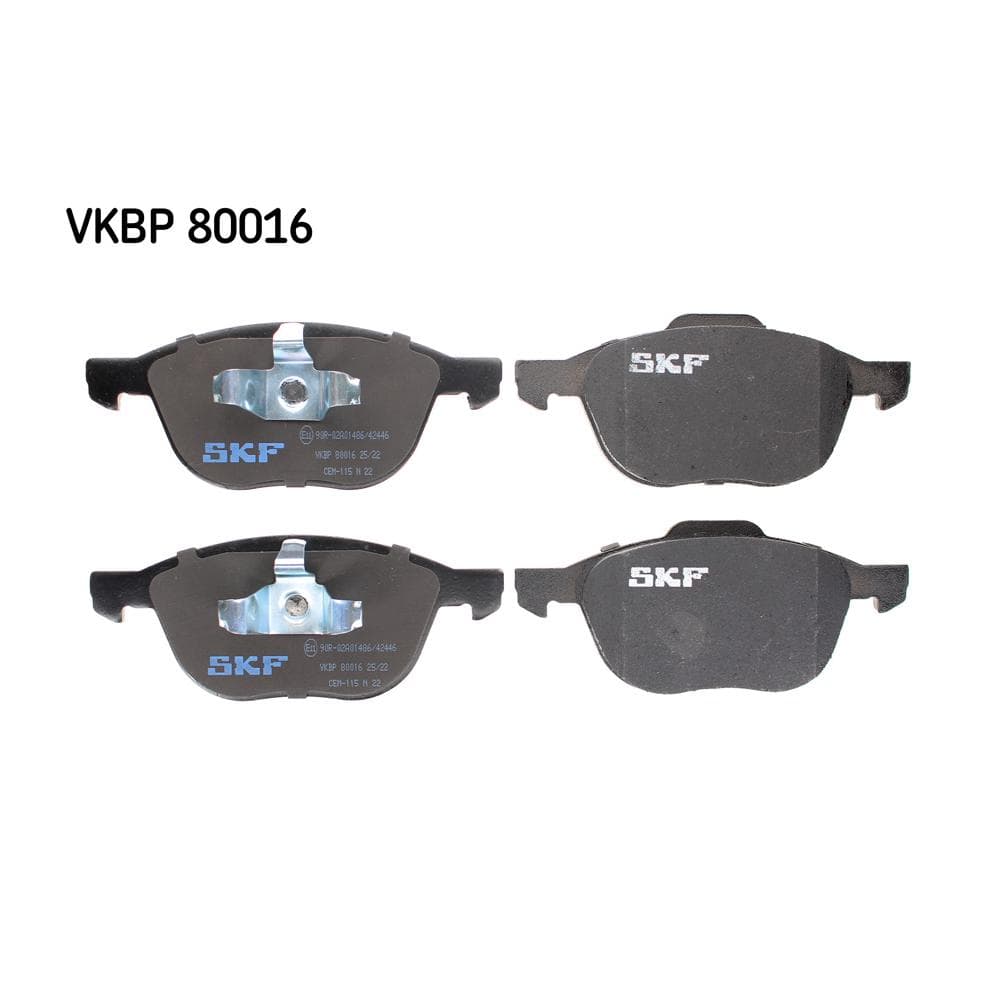 Set placute frana disc SKF VKBP 80016