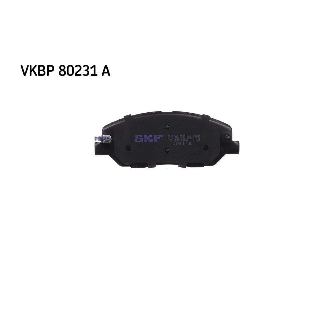 Set placute frana disc SKF VKBP 80231 A