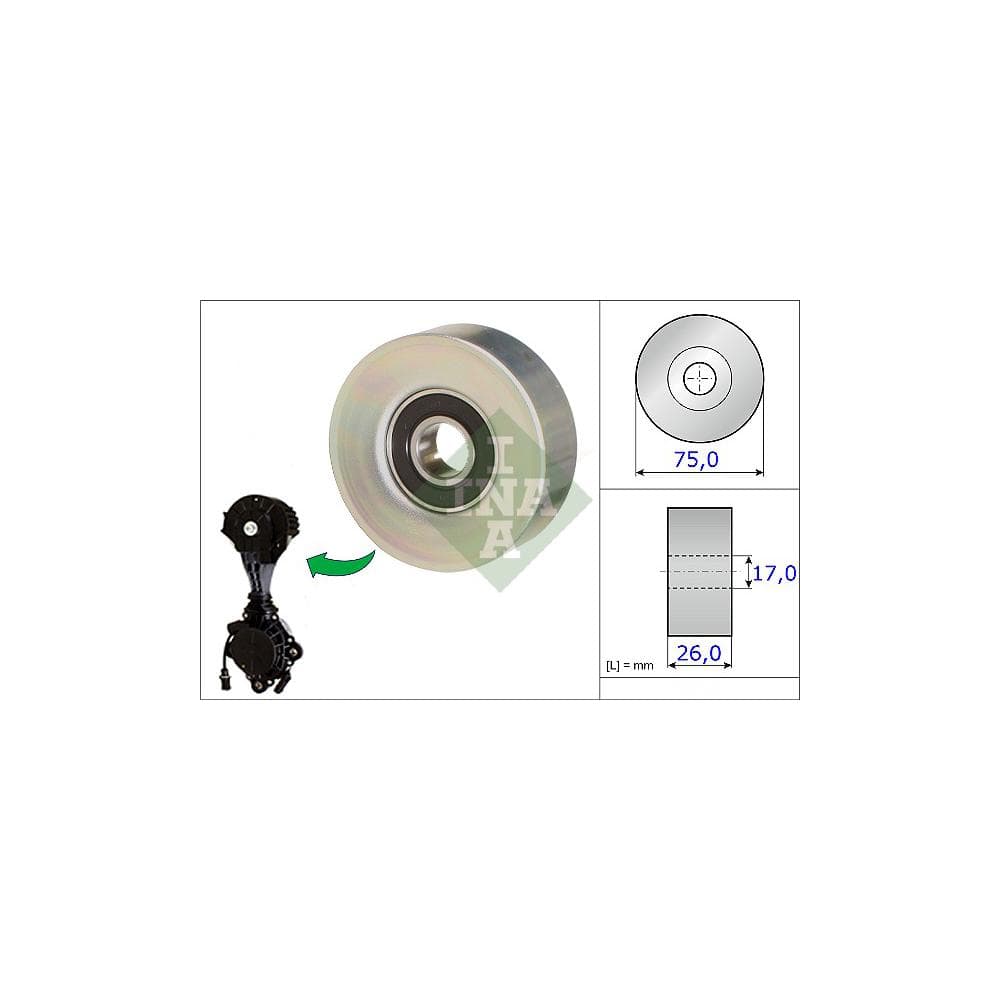 Rola ghidare/conducere, curea transmisie Schaeffler INA 532 0676 10