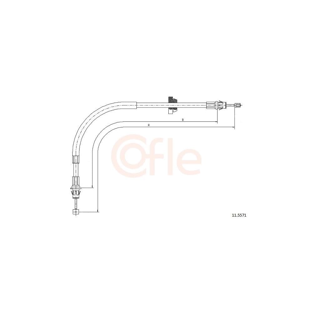 Cablu, frana de parcare COFLE 11.5571