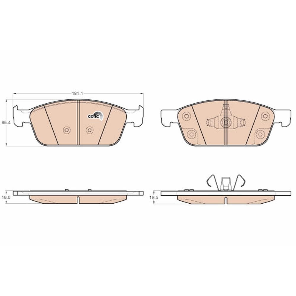 Set placute frana disc TRW GDB2009
