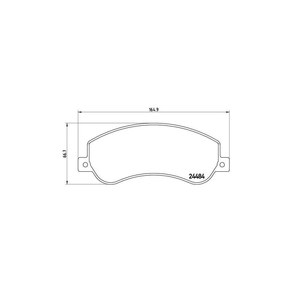 Set placute frana disc BREMBO P 85 115
