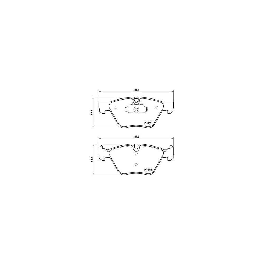 Set placute frana disc BREMBO P 06 057