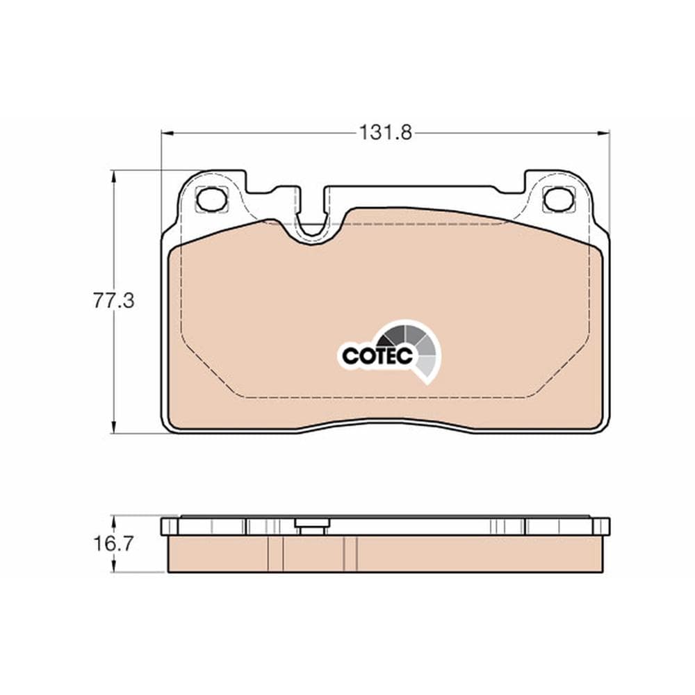 Set placute frana disc TRW GDB1974