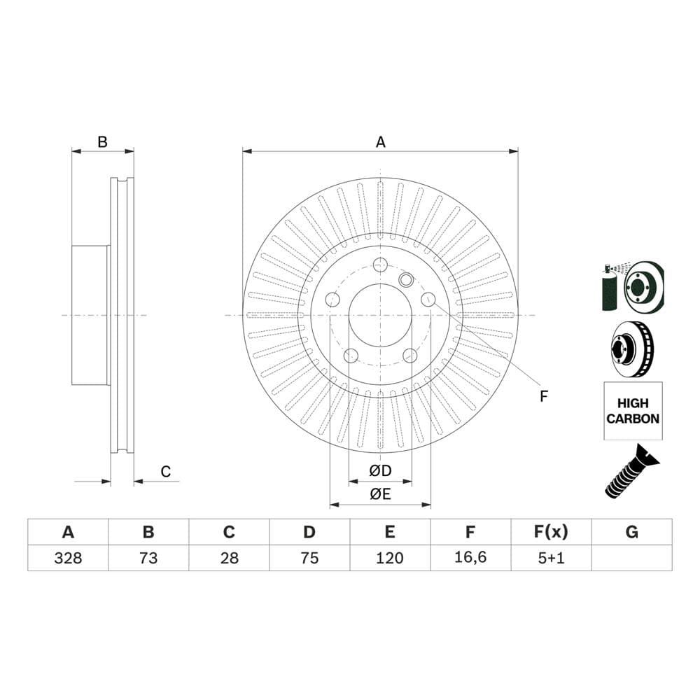 Disc frana BOSCH 0 986 479 771