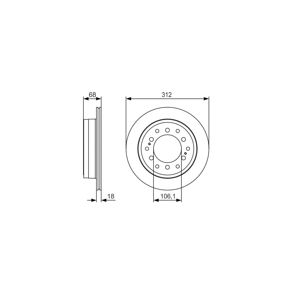 Disc frana BOSCH 0 986 479 S36