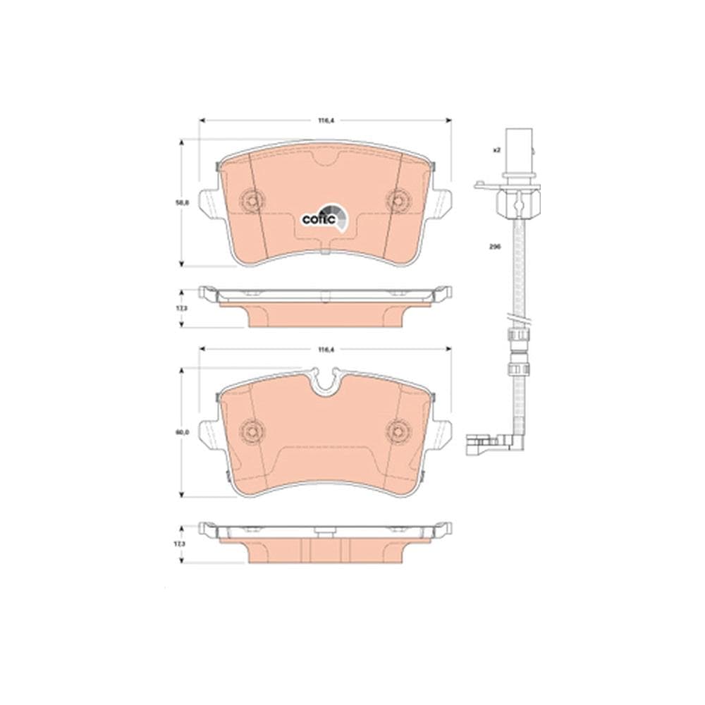 Set placute frana disc TRW GDB1867