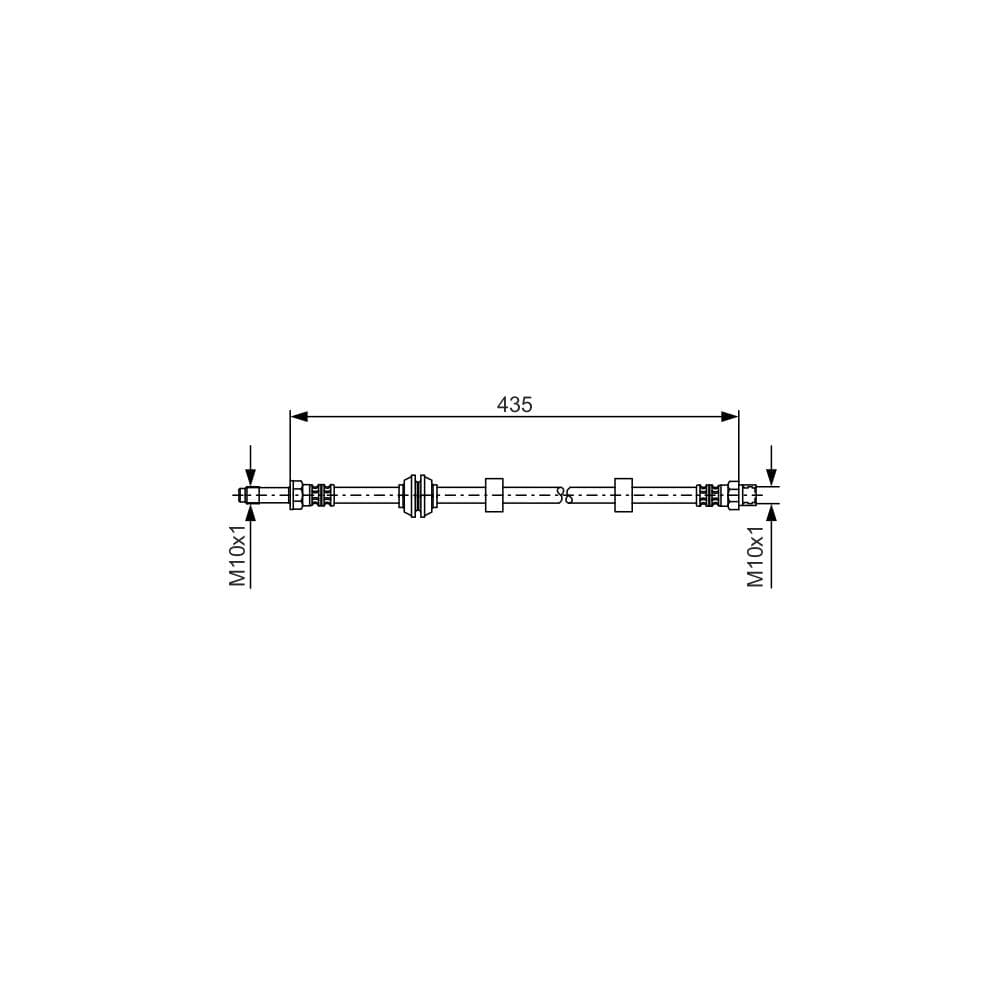 Furtun frana BOSCH 1 987 476 415