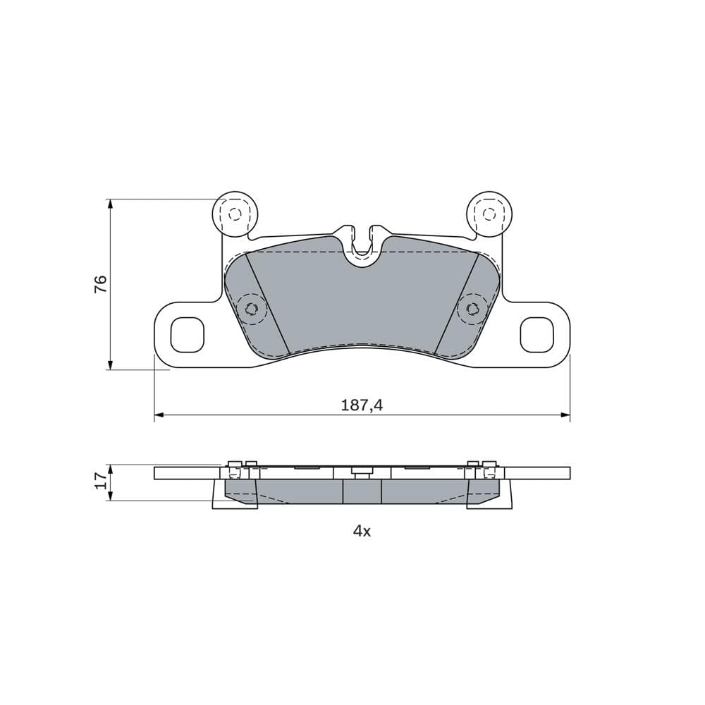 Set placute frana disc BOSCH 0 986 495 371