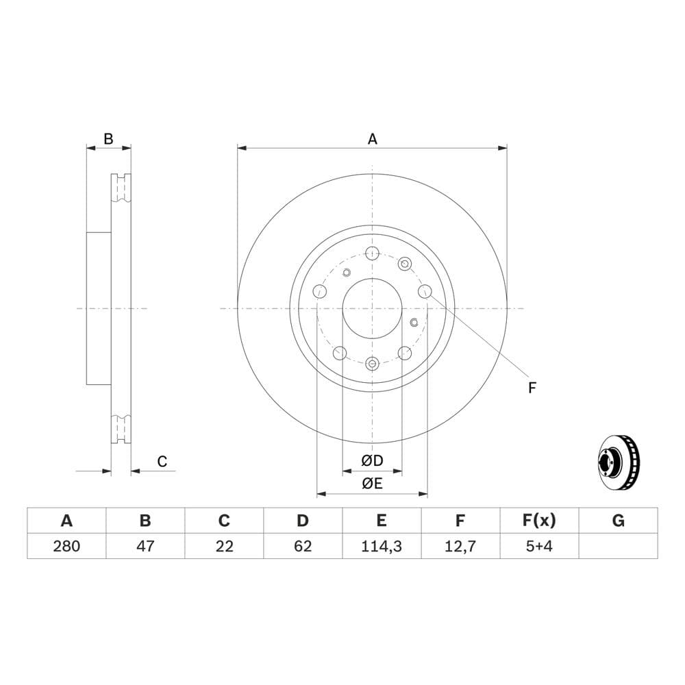 Disc frana BOSCH 0 986 479 403