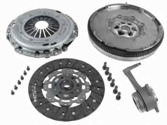 Set ambreiaj cu volanta masa dubla si rulment hidraulic (240mm) AUDI A3; SEAT ALTEA, ALTEA XL, LEON, TOLEDO III; SKODA OCTAVIA II, SUPERB II; VW CADDY III, EOS, GOLF PLUS, GOLF V 1.9D 2.0D dupa 2003