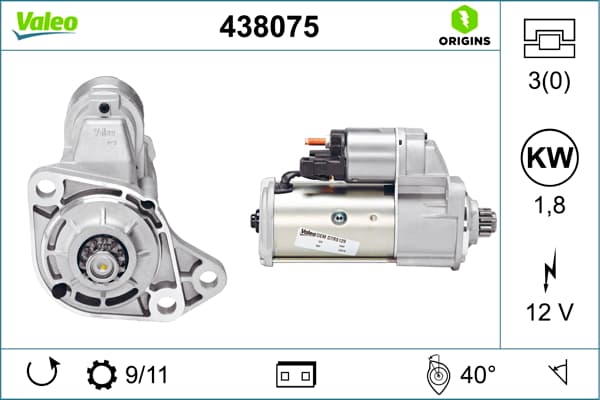 Electromotor (12V, 1,8kW) potrivit MERCEDES V (638 2); AUDI A3; FORD GALAXY I; SEAT ALHAMBRA, CORDOBA, CORDOBA VARIO, IBIZA II, INCA, LEON, TOLEDO I, TOLEDO II; SKODA OCTAVIA I 1.4-2.9 08.76-12.10