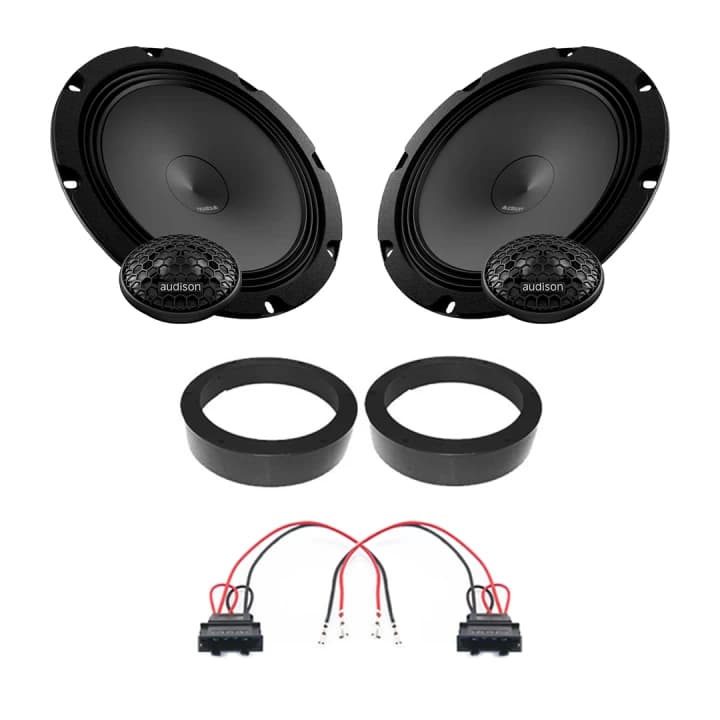 Pachet difuzoare auto Audison Prima dedicat usi fata Volkswagen Caddy 2003-2015, RMS 100W, 200mm