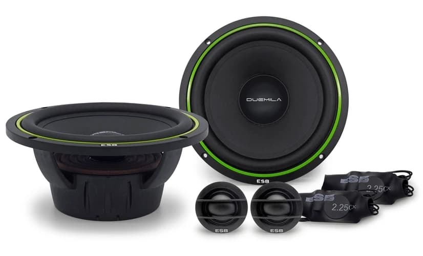 Difuzoare auto ESB 2000 2.6K2X, set sistem 2 căi, 165mm, 200W RMS, 4Ω, 4 difuzoare + accesorii