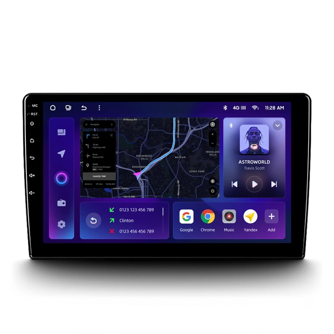 Navigatie Auto MOSS M2 Volkswagen Jetta 7 2018-2022 4+64GB 9" IPS Octa-core 1.6Ghz, Android 4G Bluetooth 5.1 DSP