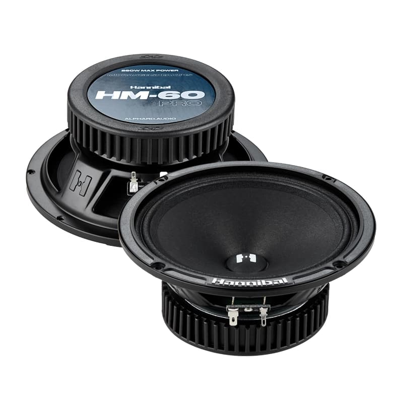 Difuzoare auto Deaf Bonce Hannibal HM-60 PRO set componente, 165mm, 130W RMS, 4Ω, set 2 difuzoare