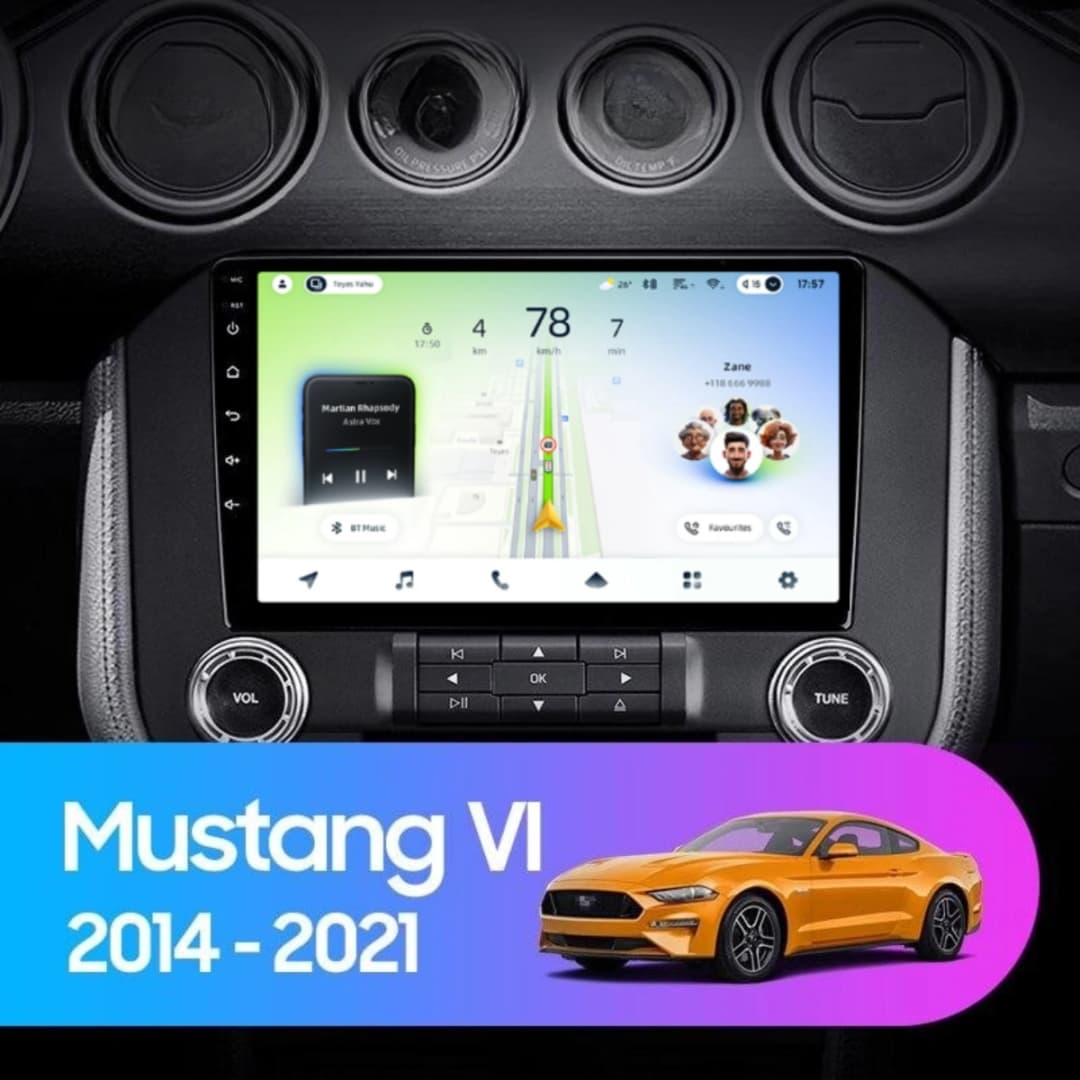 Navigatie Auto Teyes CC4L DTS Ford Mustang 6 2015-2023 6+64GB 9" QLED Qualcomm 2Ghz, Android 4G Bluetooth 5.1 DSP