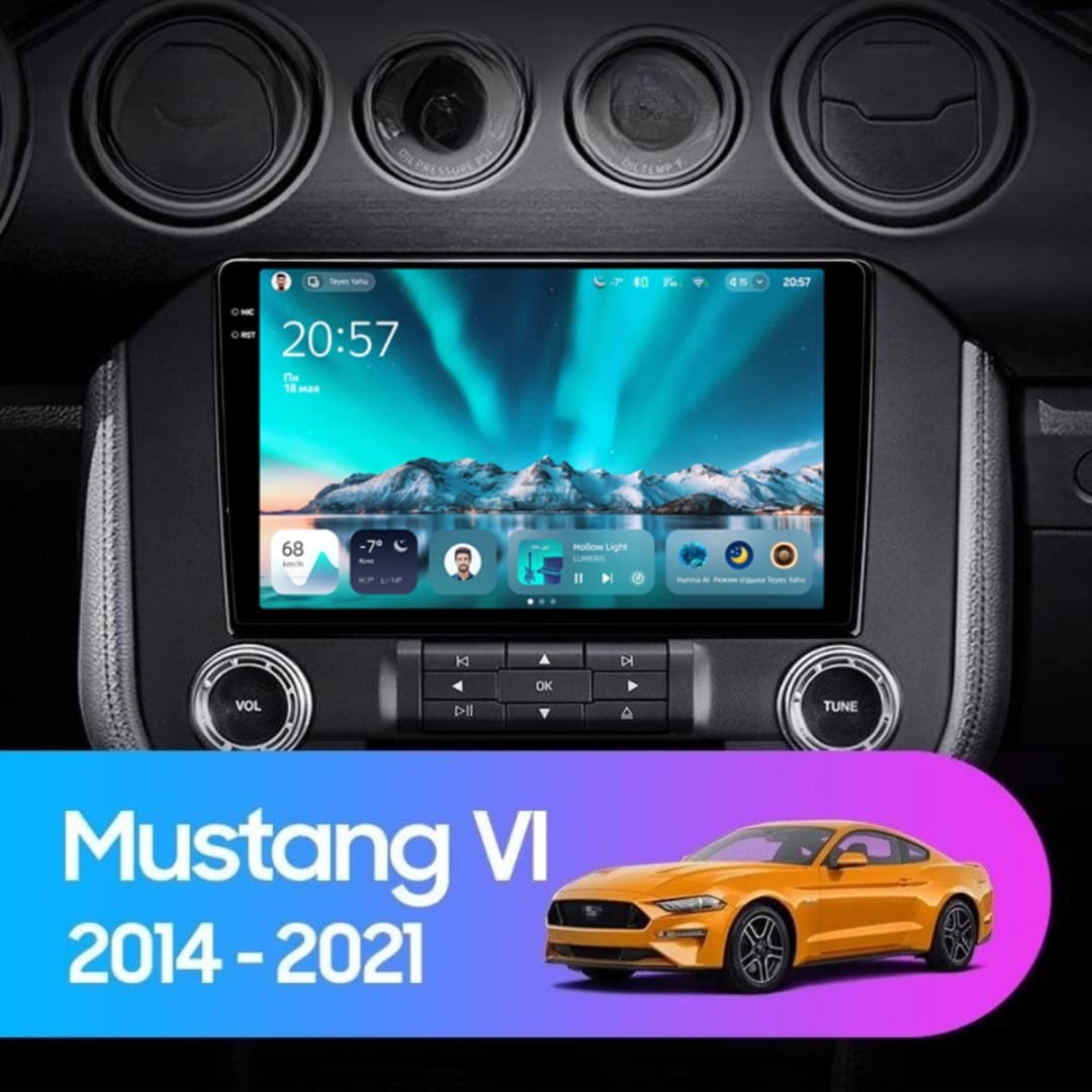 Navigatie Auto Teyes CC4 Ford Mustang 6 2015-2023 6+64GB 9.5" QLED Octa-core 2.7Ghz, Android 4G Bluetooth 5.1 DSP