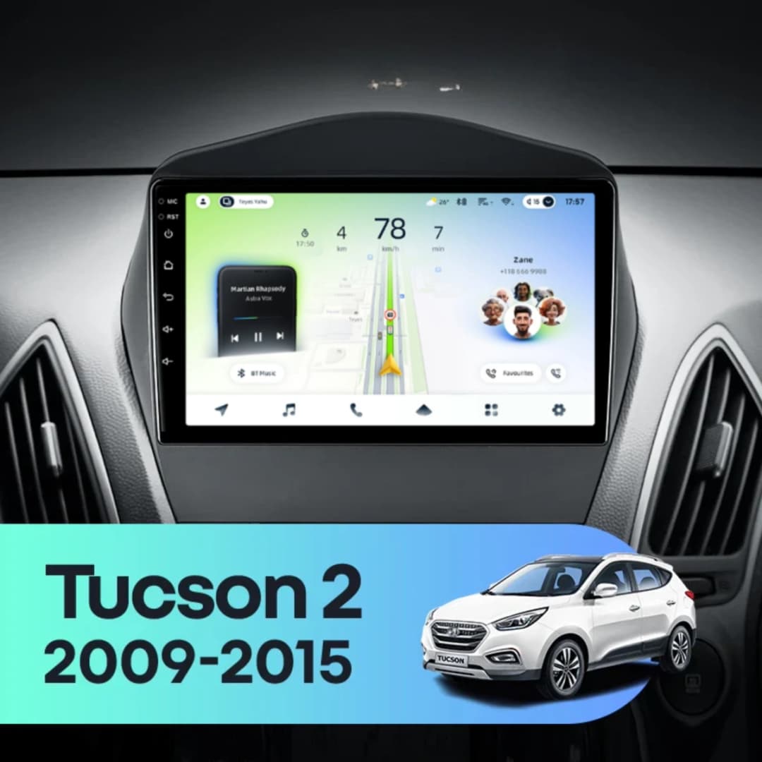 Navigatie Auto Teyes CC4L DTS Hyundai Tucson 2 2009-2015 6+64GB 9" QLED Qualcomm 2Ghz, Android 4G Bluetooth 5.1 DSP