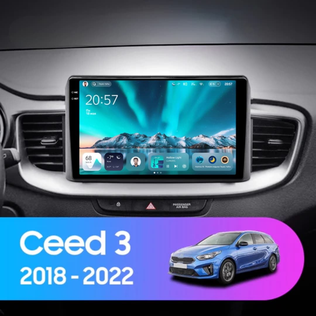 Navigatie Auto Teyes CC4 Kia Ceed 3 2018-2022 8+128GB 10.36" QLED Octa-core 2.7Ghz, Android 4G Bluetooth 5.1 DSP