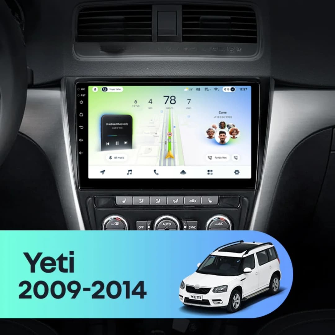 Navigatie Auto Teyes CC4L DTS Skoda Yeti 2009-2014 6+64GB 10.2" QLED Qualcomm 2Ghz, Android 4G Bluetooth 5.1 DSP