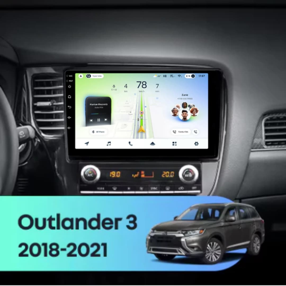 Navigatie Auto Teyes CC4L DTS Mitsubishi Outlander 3 2018-2021 6+64GB 10.2" QLED Qualcomm 2Ghz, Android 4G Bluetooth 5.1 DSP