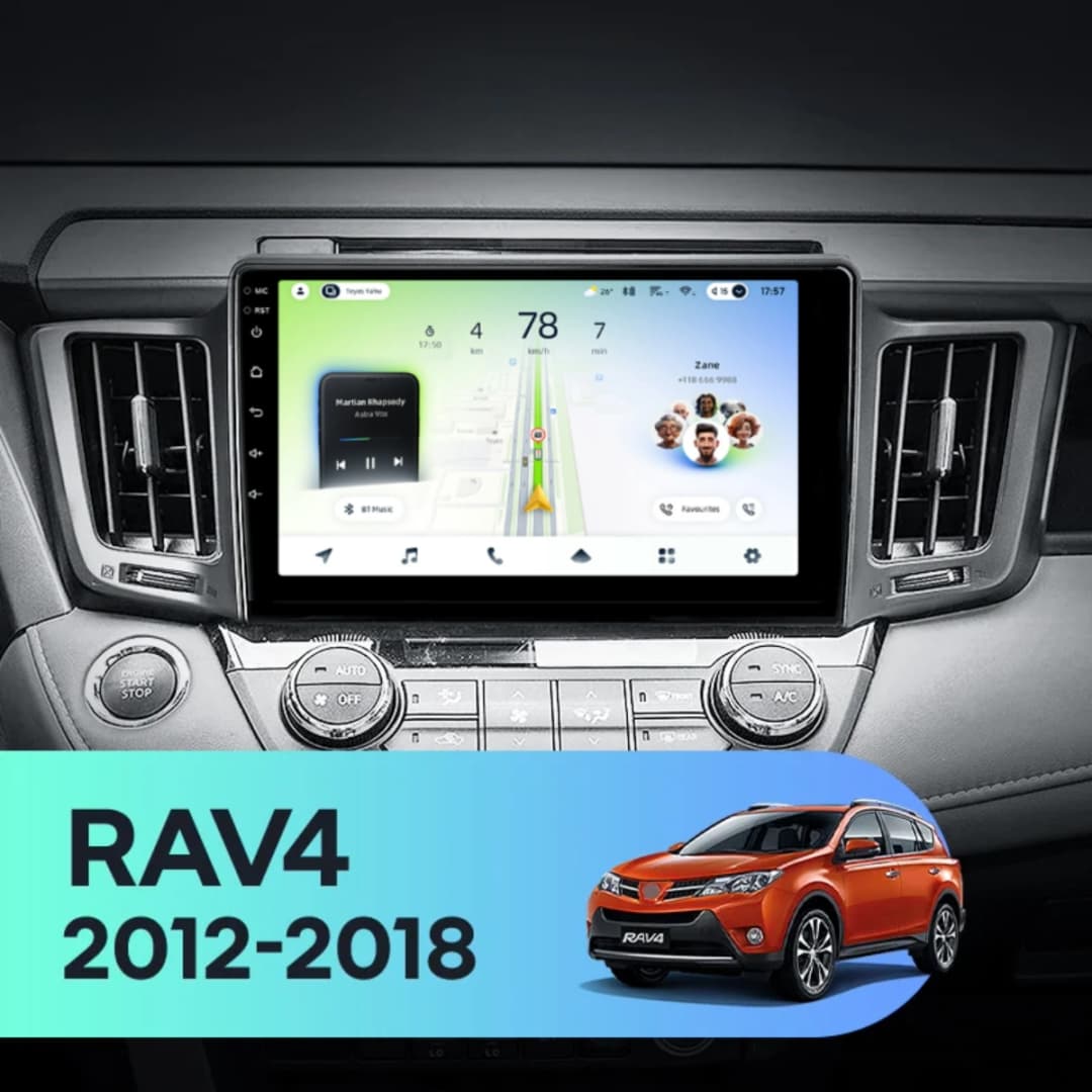 Navigatie Auto Teyes CC4L DTS Toyota RAV4 XA40 2012-2018 6+64GB 10.2" QLED Qualcomm 2Ghz, Android 4G Bluetooth 5.1 DSP